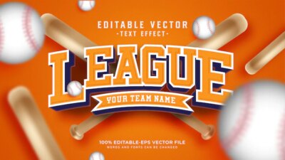 Free Vector | League text effect