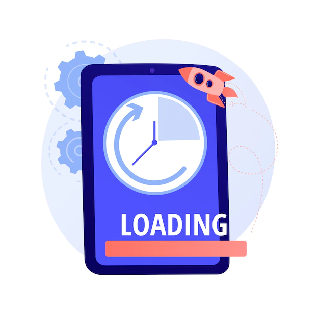 Free Vector | Loading speed boost. fast internet browser, modern online technology, accelerated download time. smartphone performance optimization, improvement concept illustration