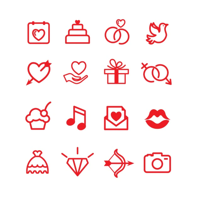 Free Vector | Love icons collection