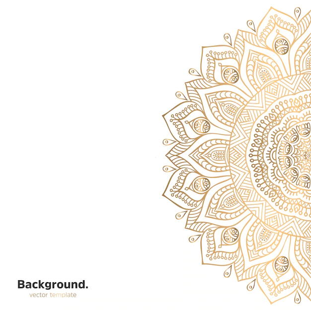 Free Vector | Luxury ornamental mandala design background in gold color