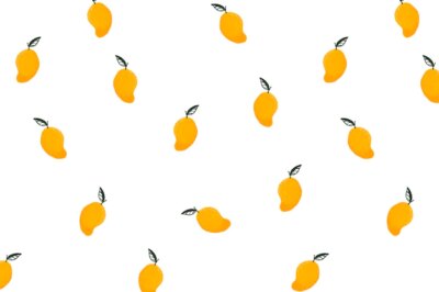Free Vector | Mango background desktop wallpaper, cute summer vector