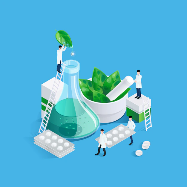 Free Vector | Midgets and medication concept