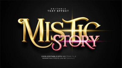 Free Vector | Mistic story text effect