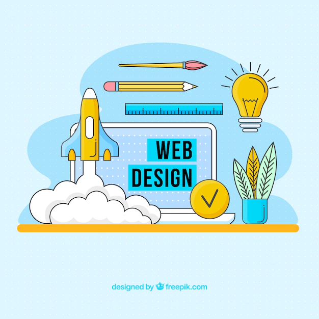 Free Vector | Modern web design concept with hand drawn style