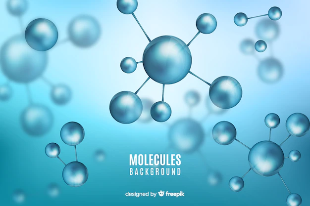 Free Vector | Molecules blurred background
