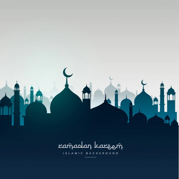 Free Vector | Mosques silhouettes