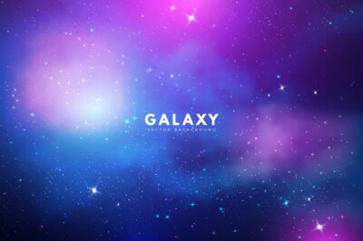 Free Vector | Mysterious galaxy background with purple tones