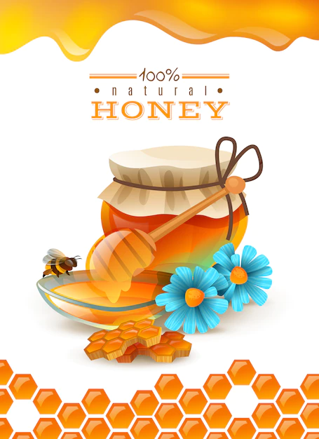 Free Vector | Natural honey