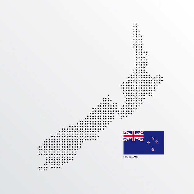 Free Vector | New zealand map design