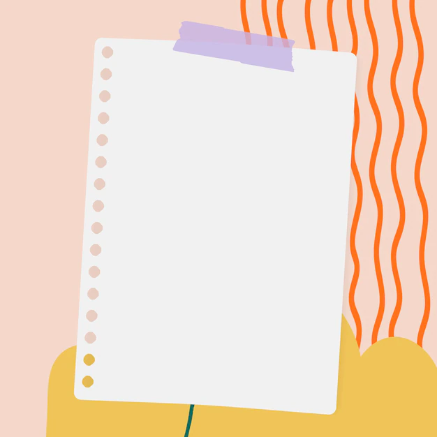 Free Vector | Notepaper on a pastel background