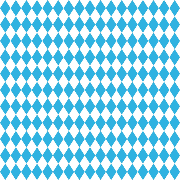 Free Vector | Oktoberfest blue seamless rhombus background vector illustration