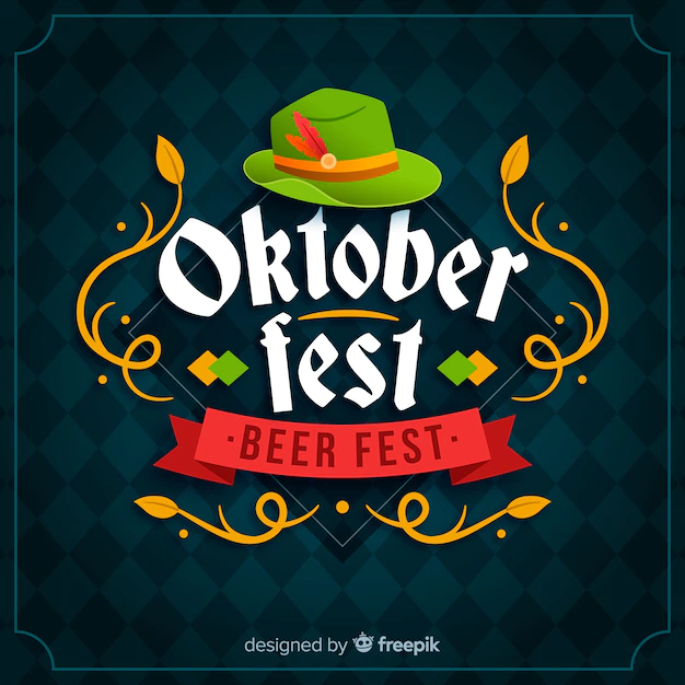 Free Vector | Oktoberfest concept with flat design background