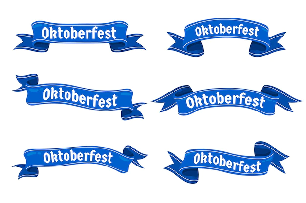 Free Vector | Oktoberfest ribbons collection