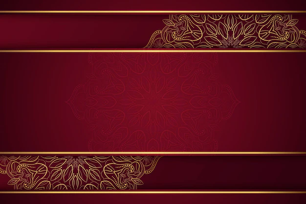 Free Vector | Oriental mandala background with empty space
