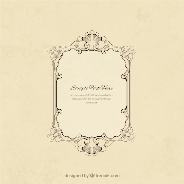 Free Vector | Ornamental frame in retro style