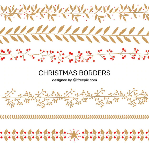 Free Vector | Pack of christmas decorative elements