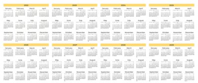Free Vector | Pack of several minimal calendar