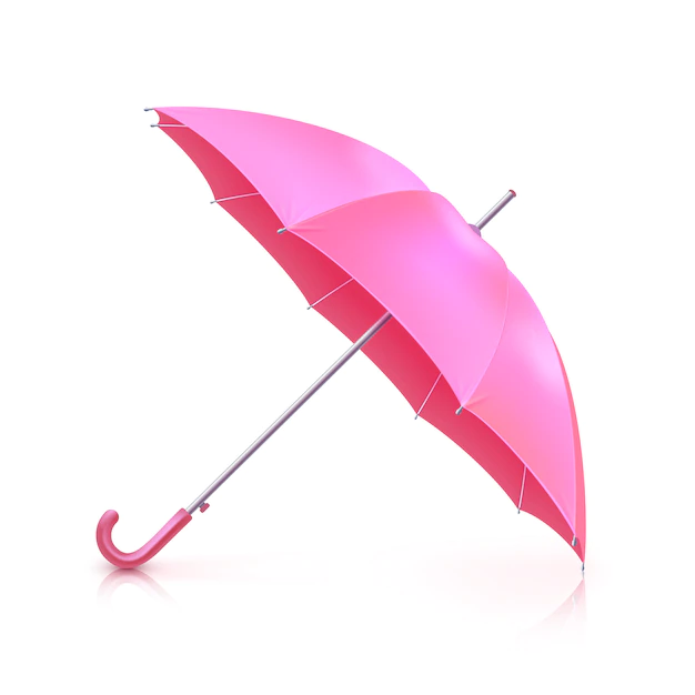 Free Vector | Pink realistic umbrella