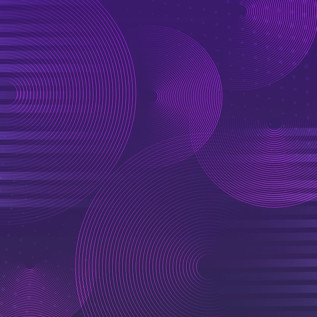 Free Vector | Purple circle pattern background vector