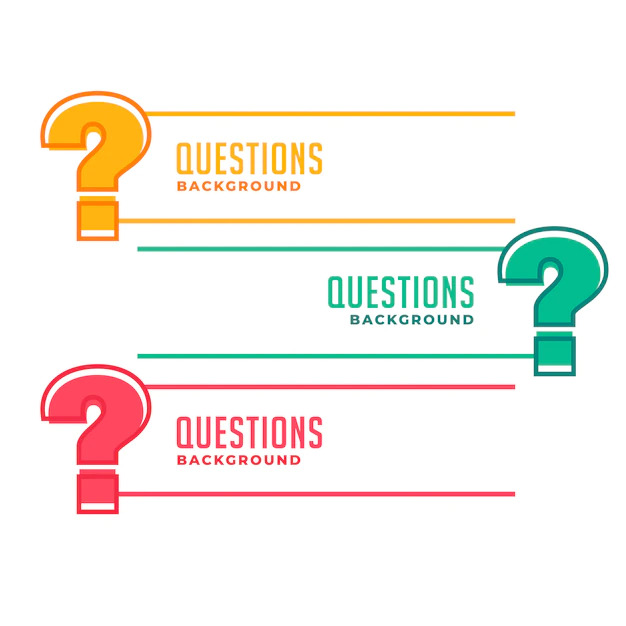 Free Vector | Question mark banners for help and support