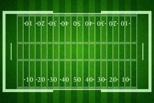 Free Vector | Realistic american footbal field