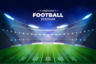 Free Vector | Realistic american football stadium