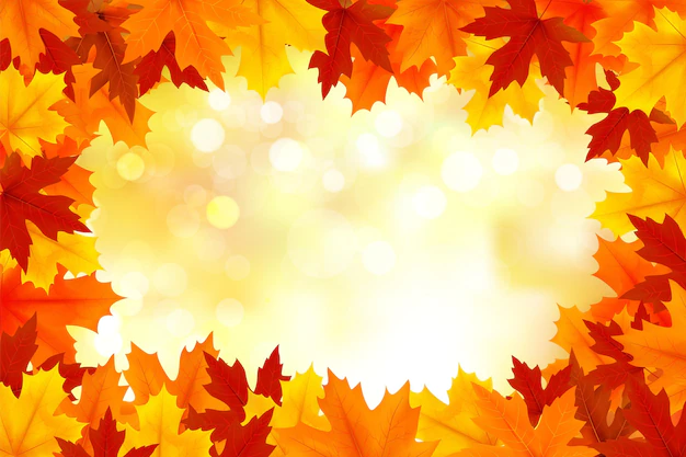 Free Vector | Realistic autumn background