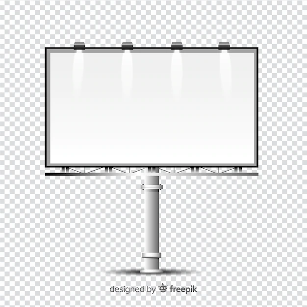 Free Vector | Realistic billboard template