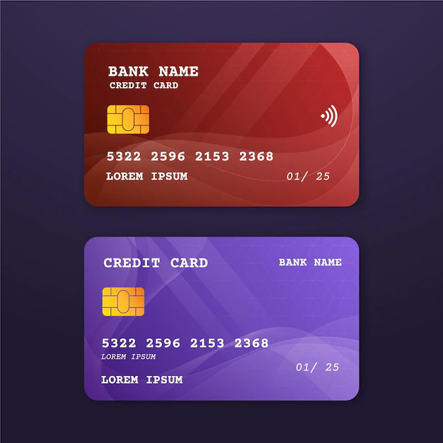 Free Vector | Realistic credit card template
