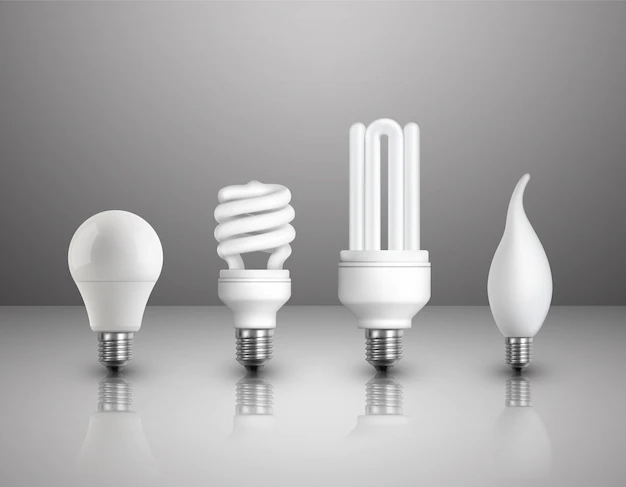 Free Vector | Realistic electric lightbulbs set