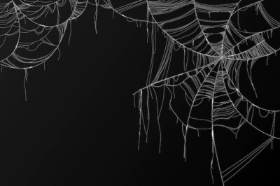 Free Vector | Realistic halloween spider webs collection