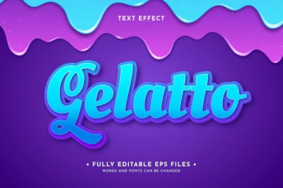 Free Vector | Realistic ice cream dripping background with text effect