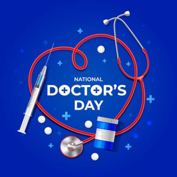 Free Vector | Realistic national doctor's day illustration with stethoscope