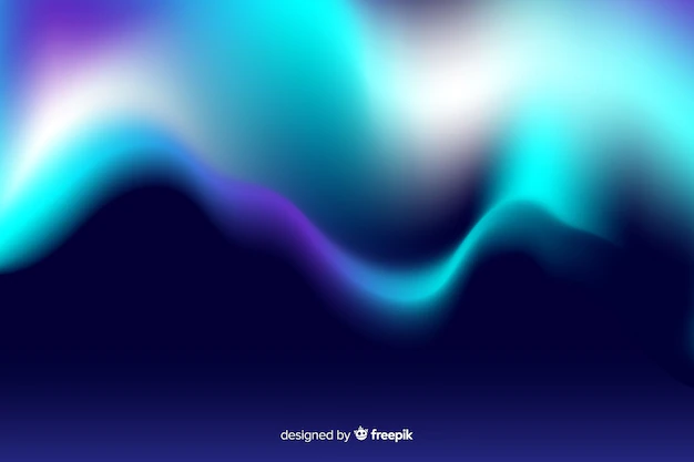 Free Vector | Realistic northern lights background