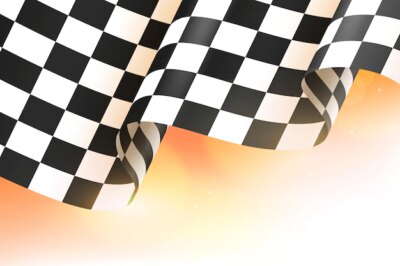 Free Vector | Realistic racing checkered flag background