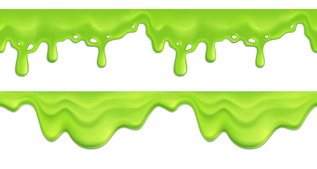 Free Vector | Realistic seamless pattern with green melting slime drips illustration