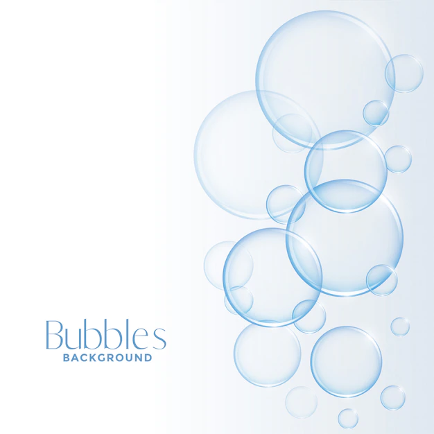 Free Vector | Realistic shiny water or soap bubbles background