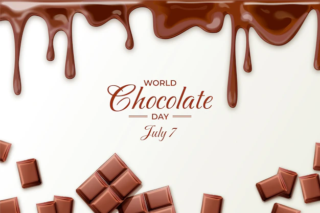 Free Vector | Realistic world chocolate day background