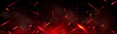 Free Vector | Red fire sparks overlay effect burning campfire