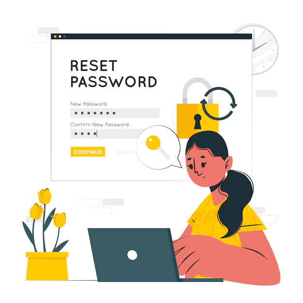 Free Vector | Reset password concept illustration
