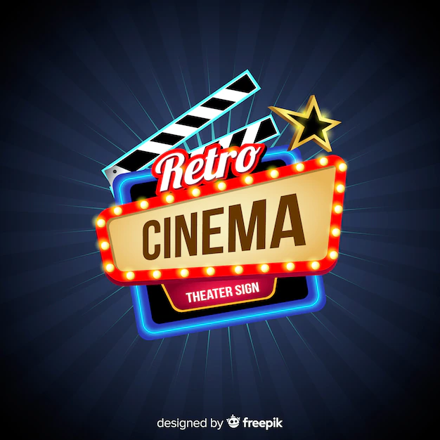 Free Vector | Retro cinema background