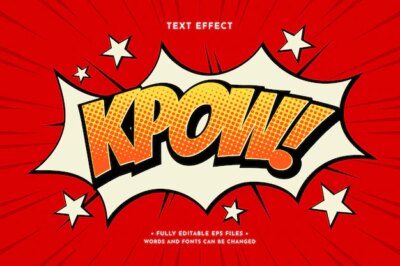 Free Vector | Retro comic text effect