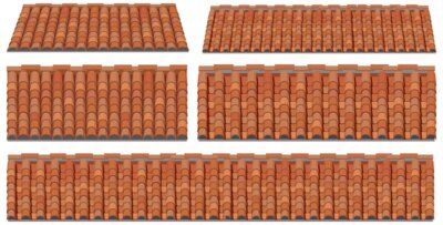 Free Vector | Roof designs on white background