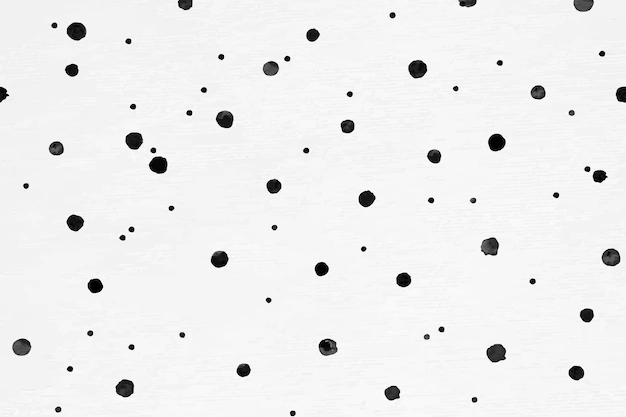 Free Vector | Seamless pattern of polka dot vector ink brush background