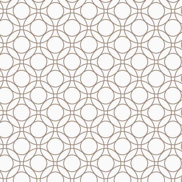 Free Vector | Seamless round geometric pattern