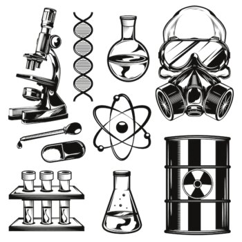 Free Vector | Set of chemistry elements