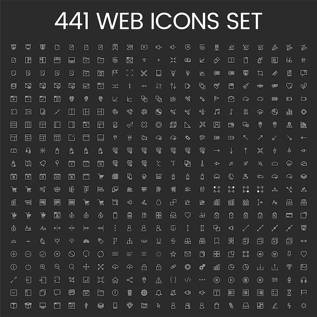 Free Vector | Set of computer icon vectors