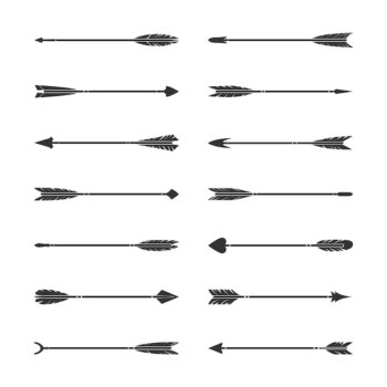 Free Vector | Set of gray stylish arrow vector