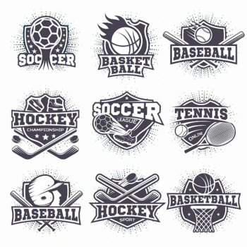 Free Vector | Set of sport logos