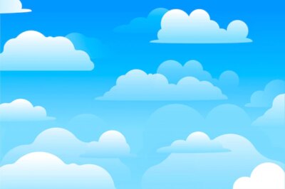 Free Vector | Sky - background for video conferencing